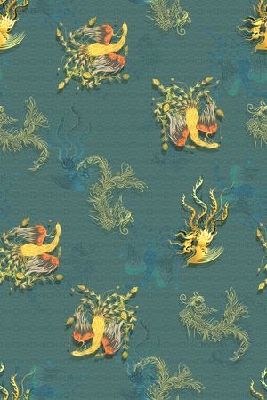 中国风印花华亿平台图片