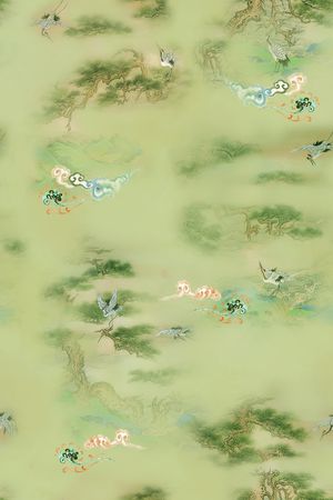 中国风印花华亿平台图片