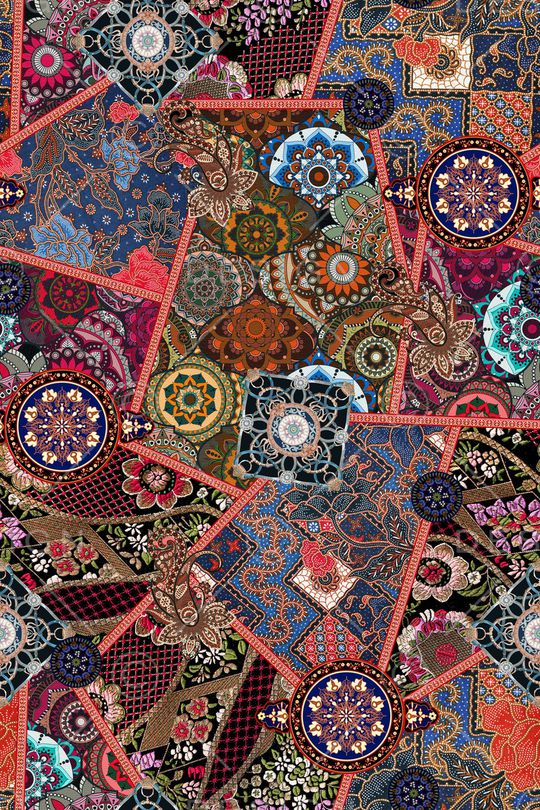 民族风印花华亿平台图片