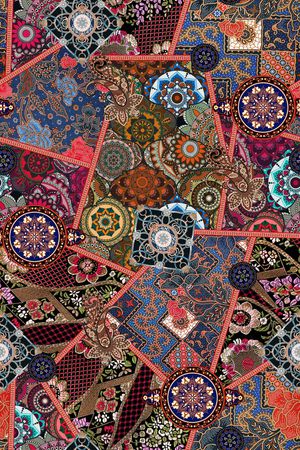 民族风印花华亿平台图片