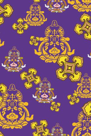 古典花纹印花华亿平台图片