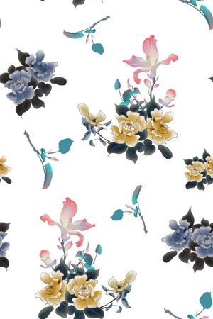 中国风印花华亿平台图片