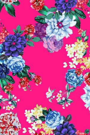 花卉印花华亿平台图片