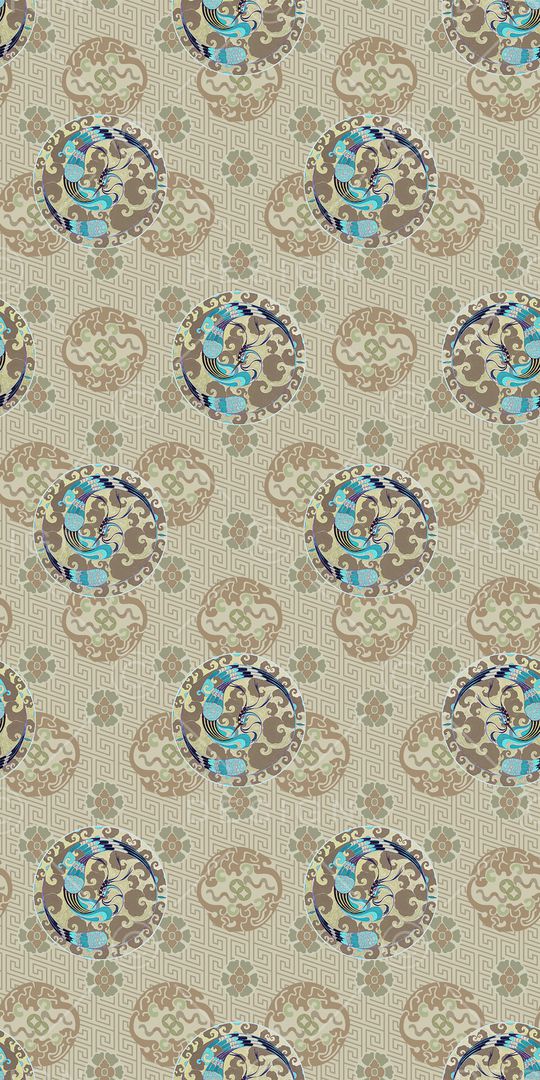 中国风印花华亿平台图片