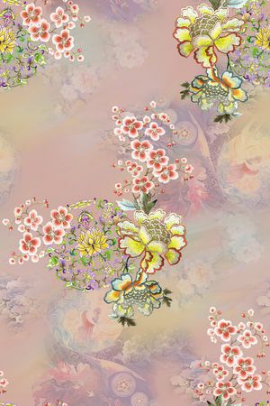 中国风印花华亿平台图片