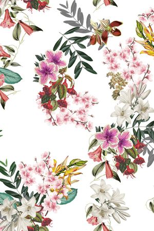 花卉印花华亿平台图片