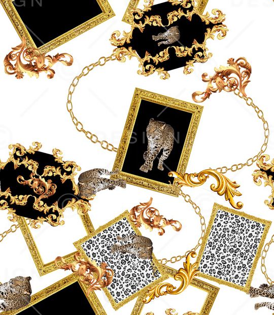 豹纹印花华亿平台图片