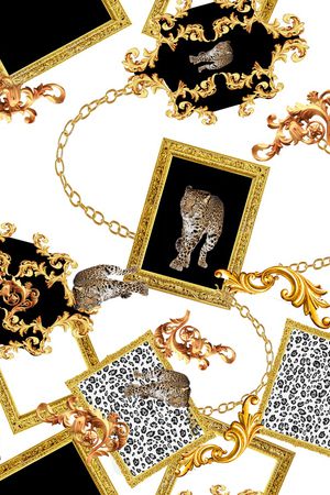 豹纹印花华亿平台图片