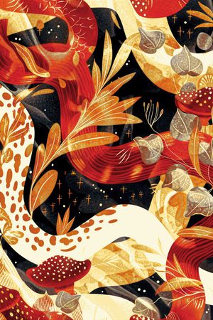 蘑菇印花华亿平台图片