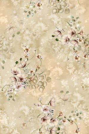 中国风植物花卉印花华亿平台图片