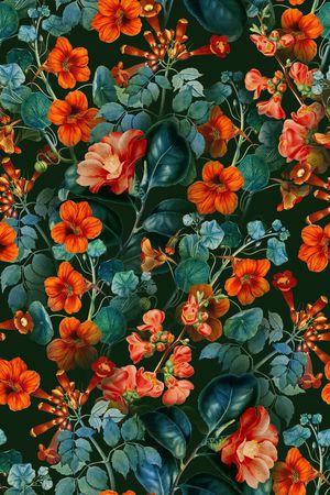 植物印花华亿平台图片