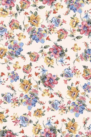 满版散花印花华亿平台图片