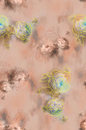 中国风印花华亿平台图片