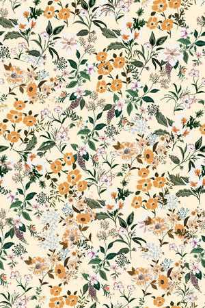 满版散花印花华亿平台图片