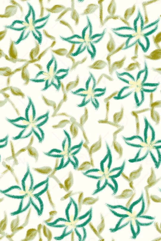 清爽底花卉印花华亿平台图片