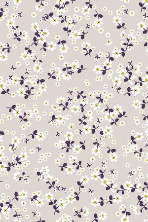 清爽底花卉印花华亿平台图片