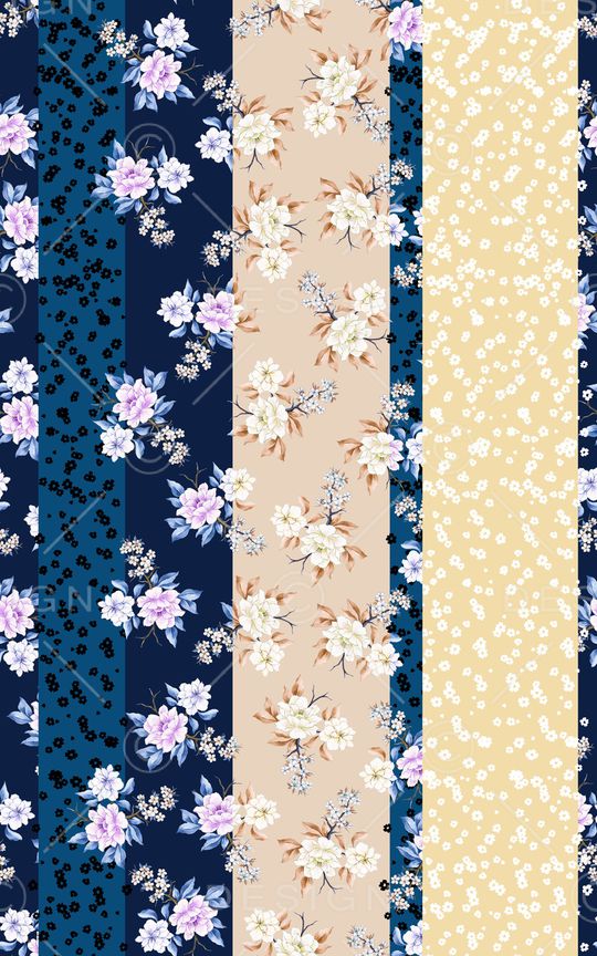 满版散花印花华亿平台图片