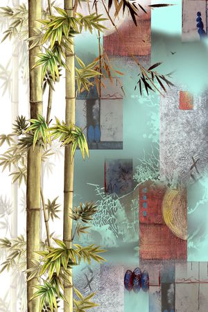 中国风印花华亿平台图片