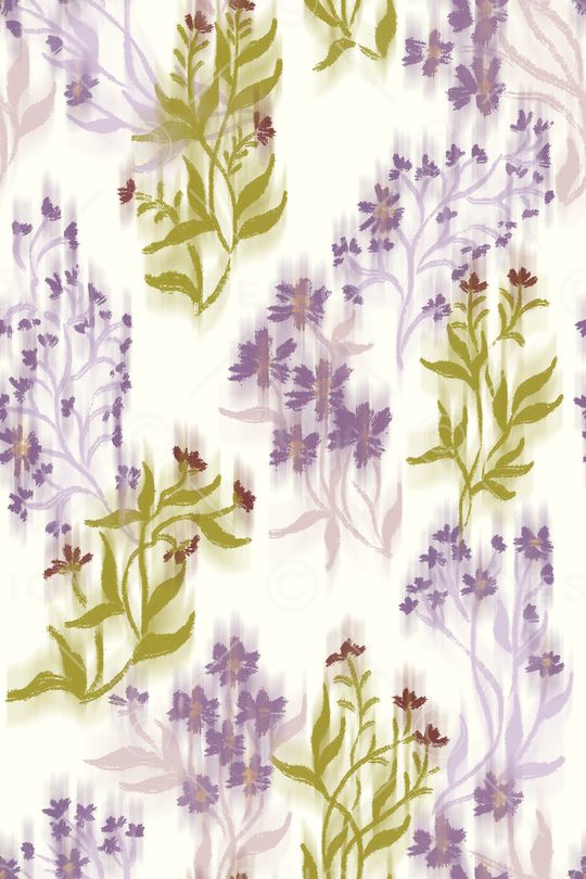 清爽底花卉印花华亿平台图片