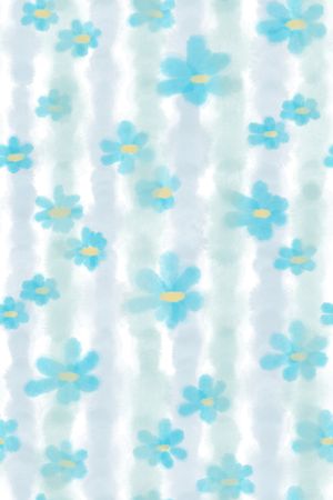 清爽底花卉印花华亿平台图片