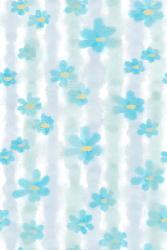 清爽底花卉印花华亿平台图片