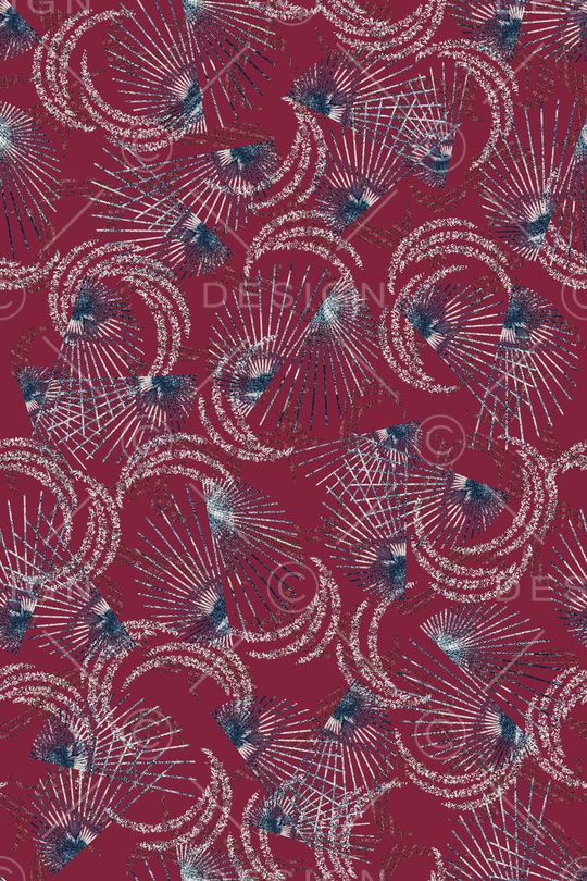 线条印花华亿平台图片