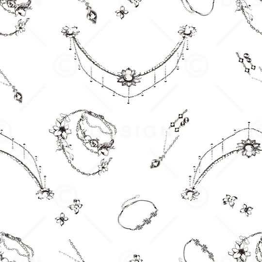 项链印花华亿平台图片