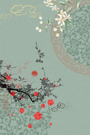 中国风印花华亿平台图片