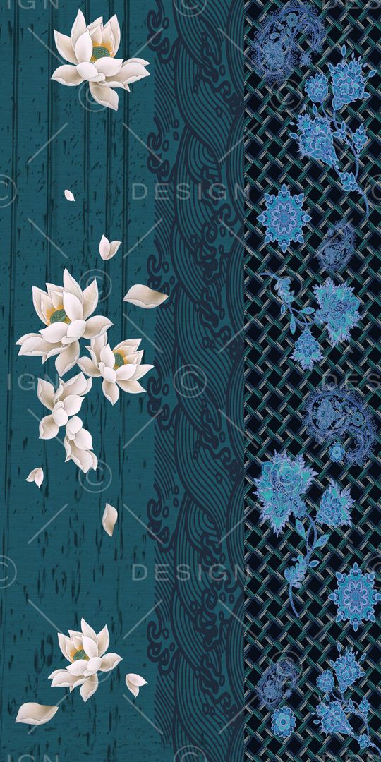 中国风印花华亿平台图片