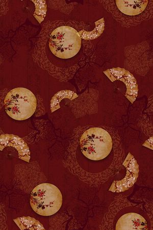 中国风印花华亿平台图片