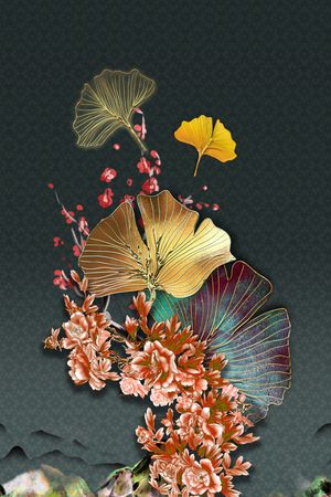 中国风印花华亿平台图片