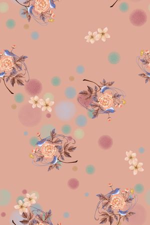 玫瑰花印花华亿平台图片