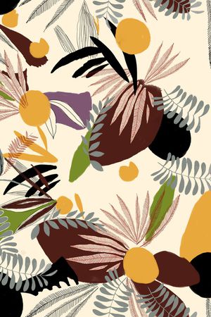 植物印花华亿平台图片