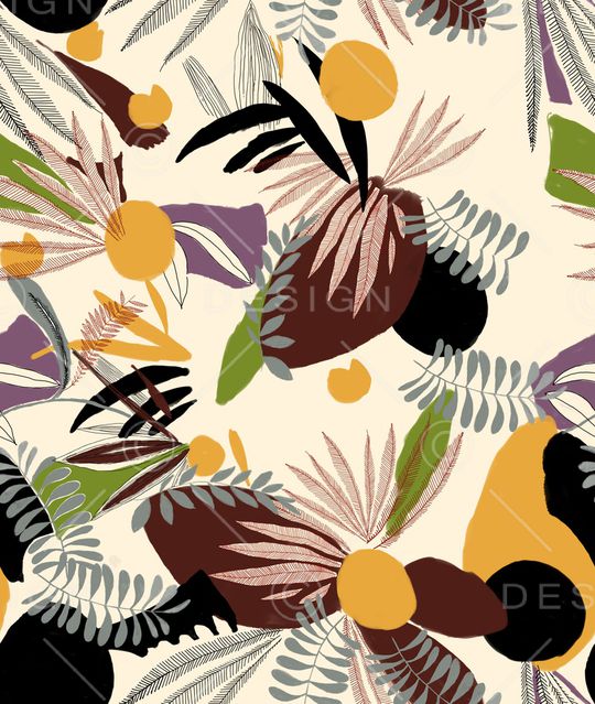 植物印花华亿平台图片