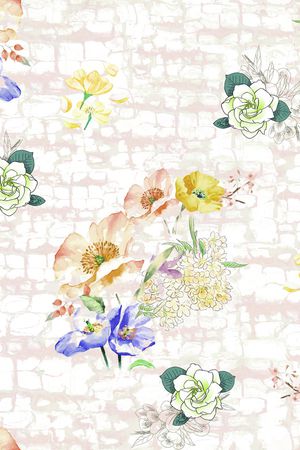 玫瑰花印花华亿平台图片