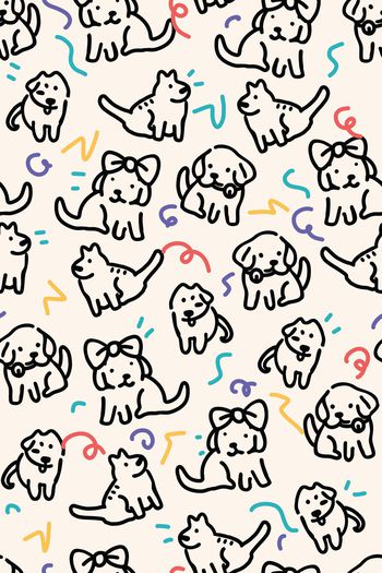 卡通动物印花华亿平台图片