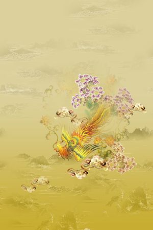 水墨风印花华亿平台图片