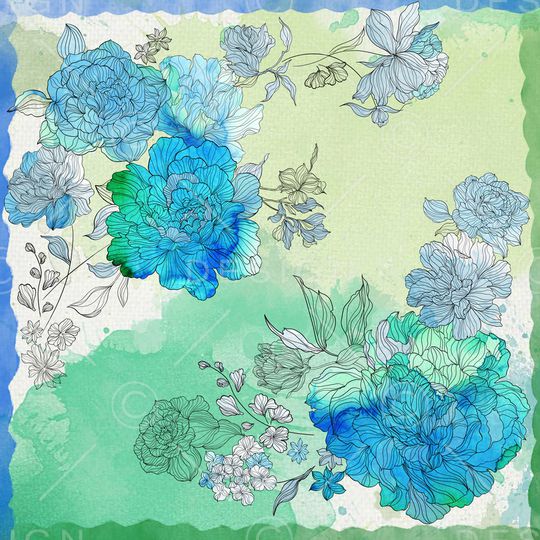 牡丹印花华亿平台图片