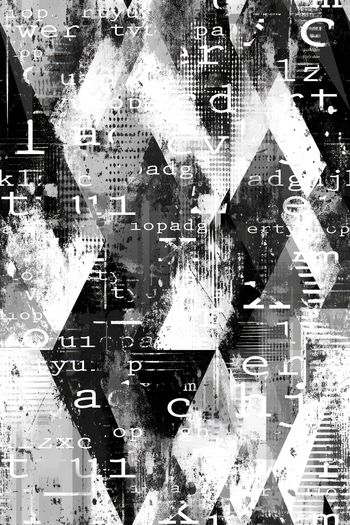 黑白印花华亿平台图片