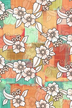 花卉印花华亿平台图片