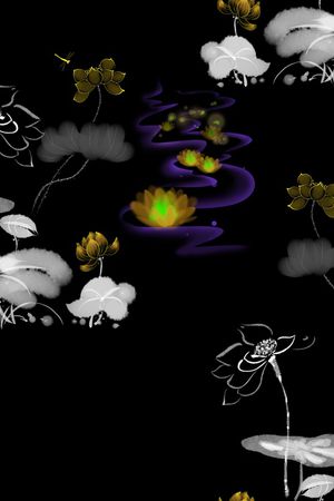 蜻蜓印花华亿平台图片