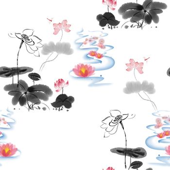 1610046-2025-3-22（水墨荷花蜻蜓