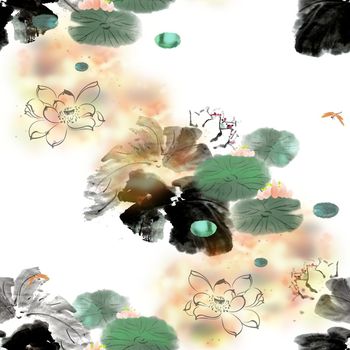 1610049-2025-3-22（幻彩水墨荷花