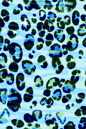 豹纹印花华亿平台图片