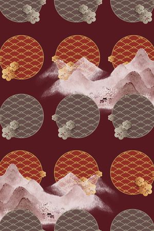 古典花纹印花华亿平台图片