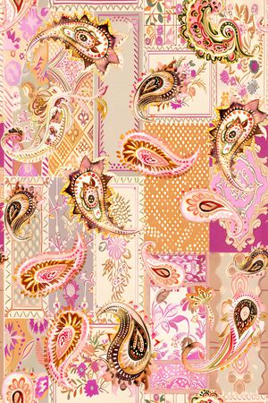 真丝印花华亿平台图片