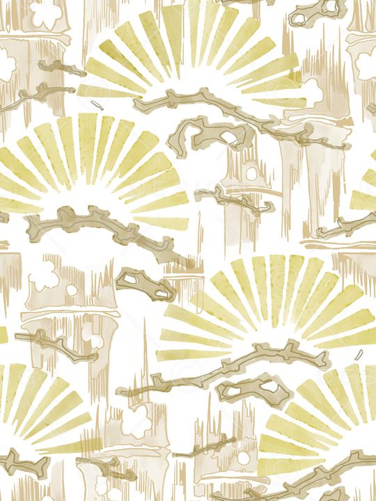 竹子印花华亿平台图片