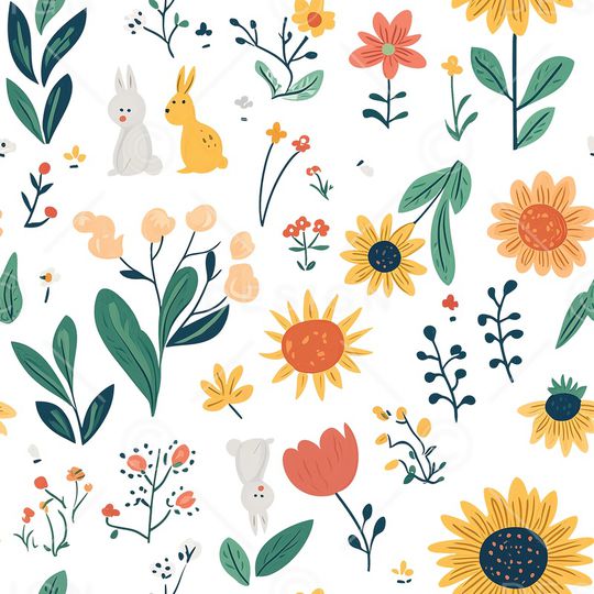 卡通动物印花华亿平台图片