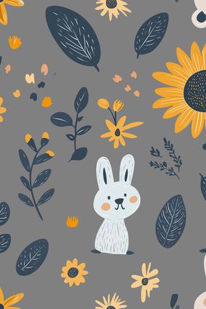 卡通动物印花华亿平台图片