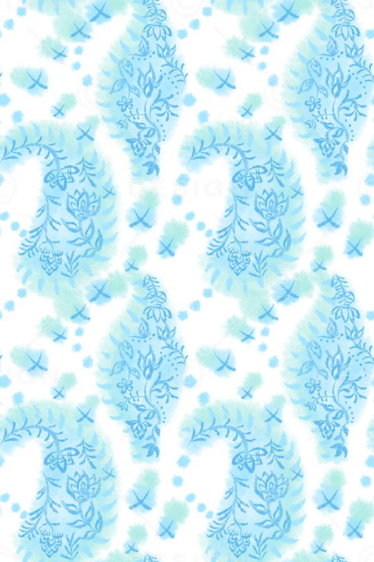 清爽底花卉印花华亿平台图片